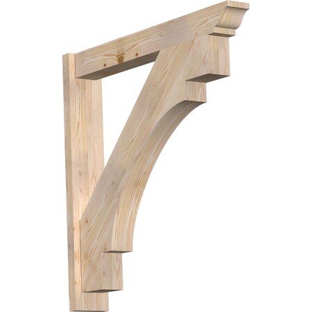 Ekena Millwork Merced Smooth Traditional Outlooker, Douglas Fir, 5 1/2"W x 36"D x 36"H OUT06X36X36MRC01SDF